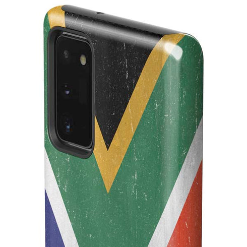 South Africa Flag Distressed Galaxy Note20 5G Pro Case